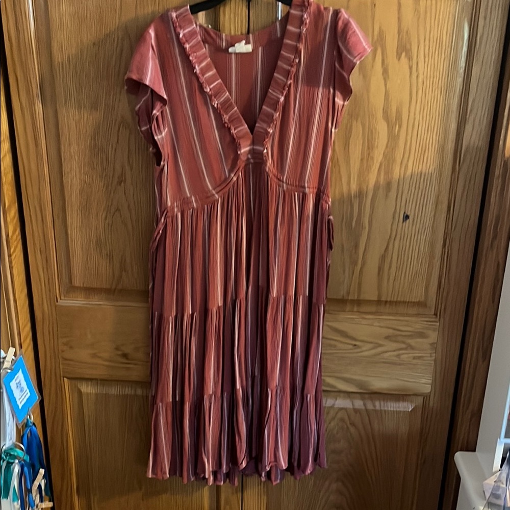 Macy's Pink Striped Dress